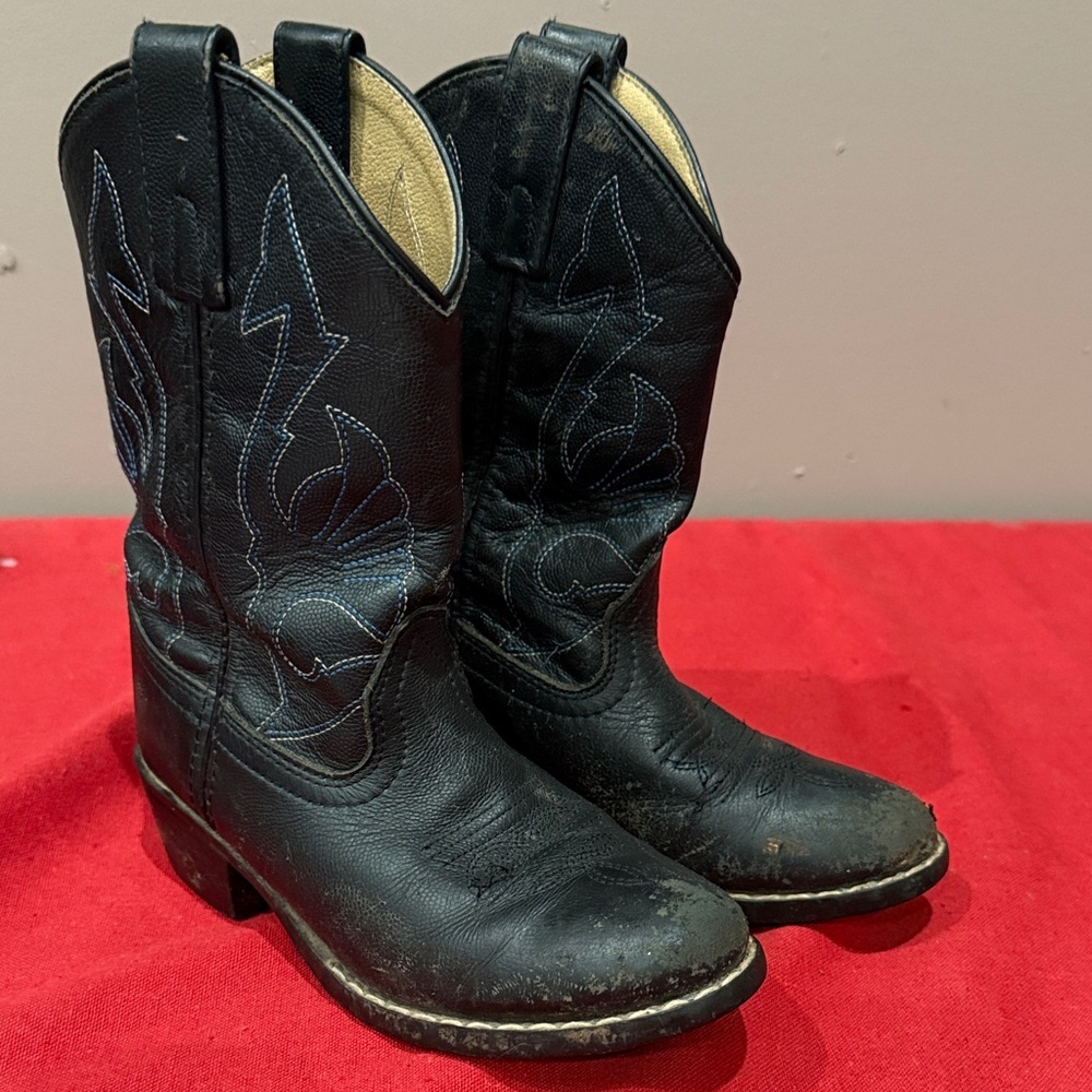 Kids masterson Black Western Cowboy Boots